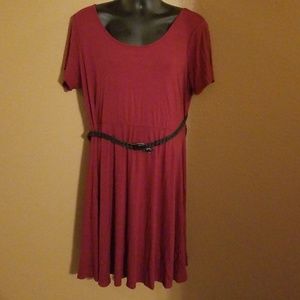 Burgundy dress